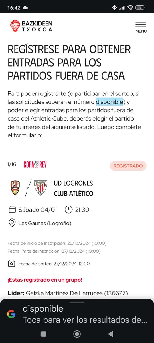 Boomergasol's tweet photo. @AthleticClub corregid el error en la web... ke si nos lo hacen fuera nos volvemos lokossssss... https://t.co/tM8PmcJhDc