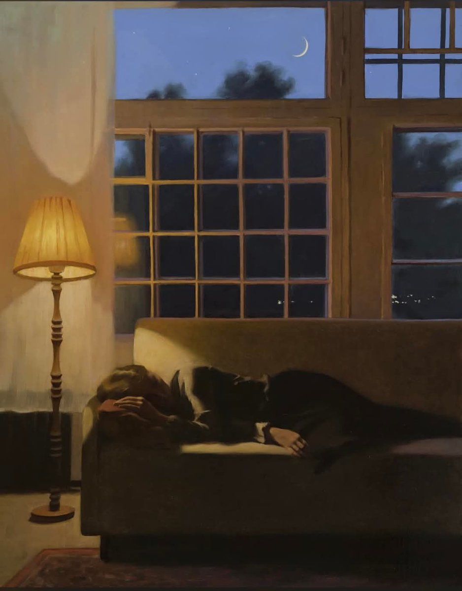 Hace poco descubrí a una joven y talentosa pintora rusa, Ksenya Istomina (Leningrado, 1991), que hoy quiero compartir con vosotros.

👇🏻Abro hilo.