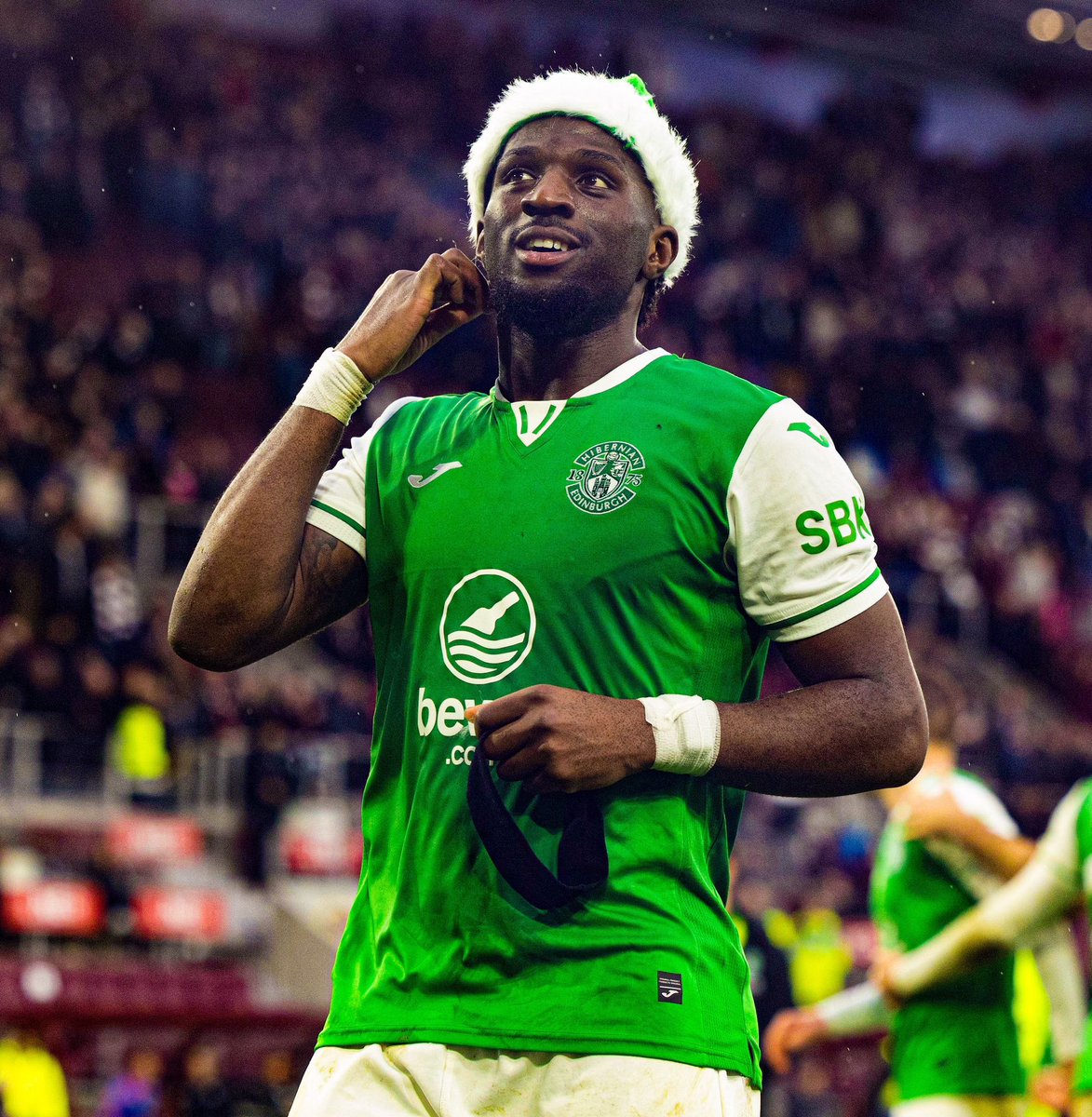 BushiriRocky's tweet photo. Thank you, 
Incredible support today💚

Hibs. https://t.co/I4ZhQnQd2Y