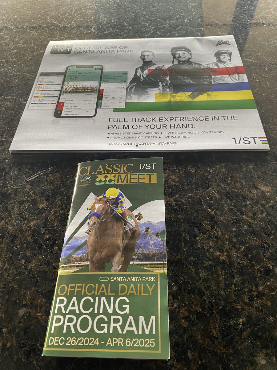 I’m here at <a href="/santaanitapark/">Santa Anita Park</a> for opening day! Let’s do this!!! <a href="/FanDuel_Racing/">FanDuel Racing</a>