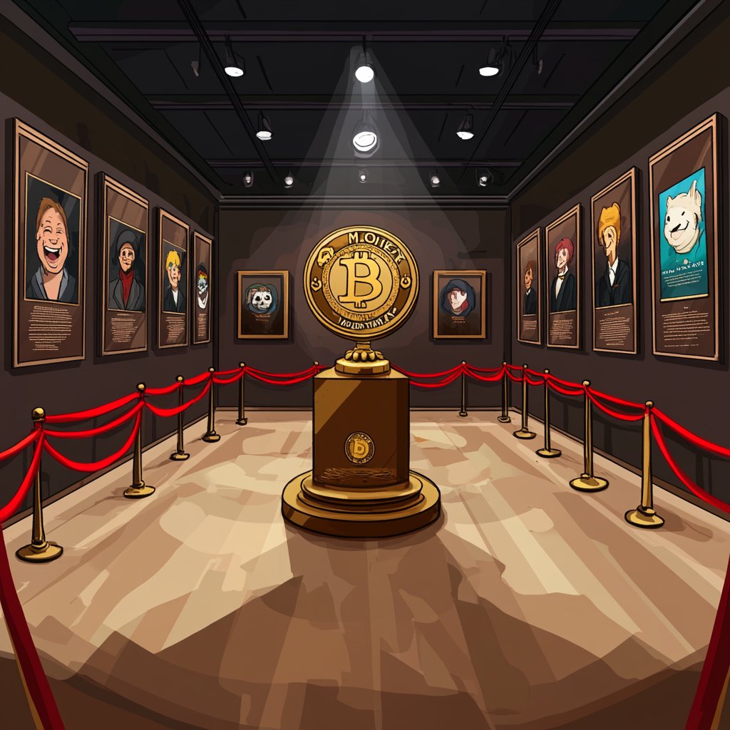 $MOTY 

✨Step into the Golden Meme Museum, where legends are celebrated and $MOTY reigns supreme! 🏛️👑 

Which meme deserves to be immortalized as the Meme of the Year? 

Cast your vote now! 🚀 

#MOTY #MemeMuseum #CulturalIcons