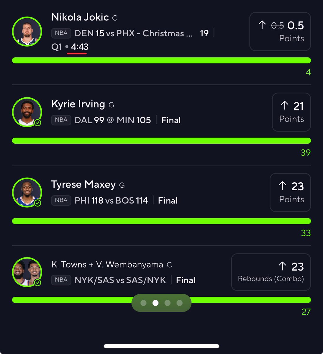 HighStakeHitman's tweet photo. A lil recap from the cords Christmas Day 🧏🏽‍♂️ we back in full affect more picks coming today‼️ want more plays like this?👇🏽

https://t.co/8Uii8Fbct8

#prizepicks1000x #PrizePicksNBA #GamblingTwitter #NBAChristmasDay https://t.co/tbGD2AMMHD