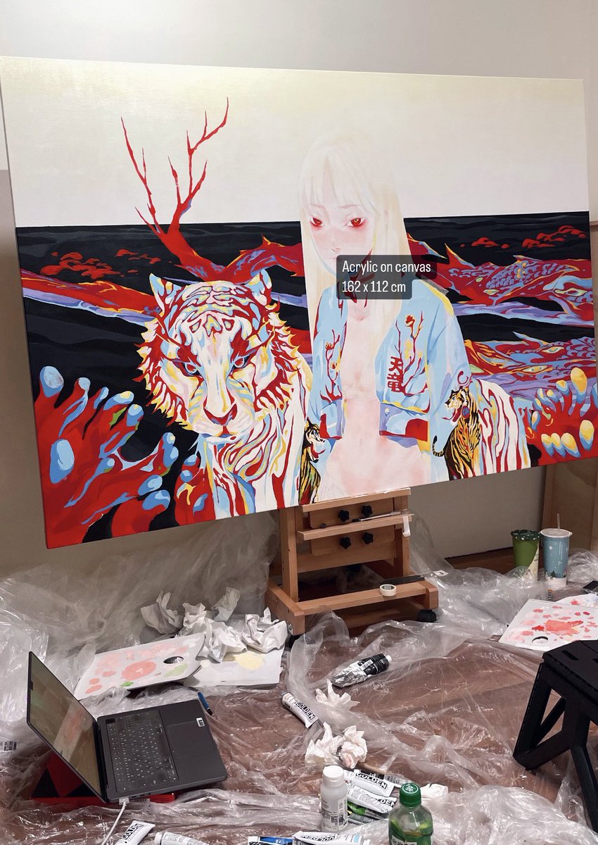 Gm frens ❤️
It’s fun to use different media!
WIP …