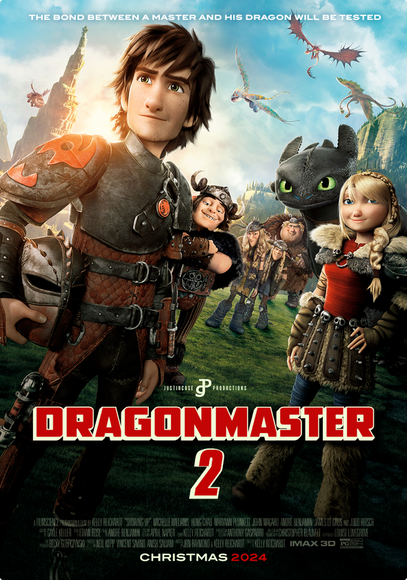 JCPFilms's tweet photo. The bond between a master and his dragon will be tested. #Dragonmaster2, featuring the voices of Cooper Mitchell, Gerard Butler, Kimberleigh Preston and Anjelica Deveraux, is in theaters now! Get your 🎟️ here: https://t.co/R1SrKxe196 https://t.co/na7j5sdJQF