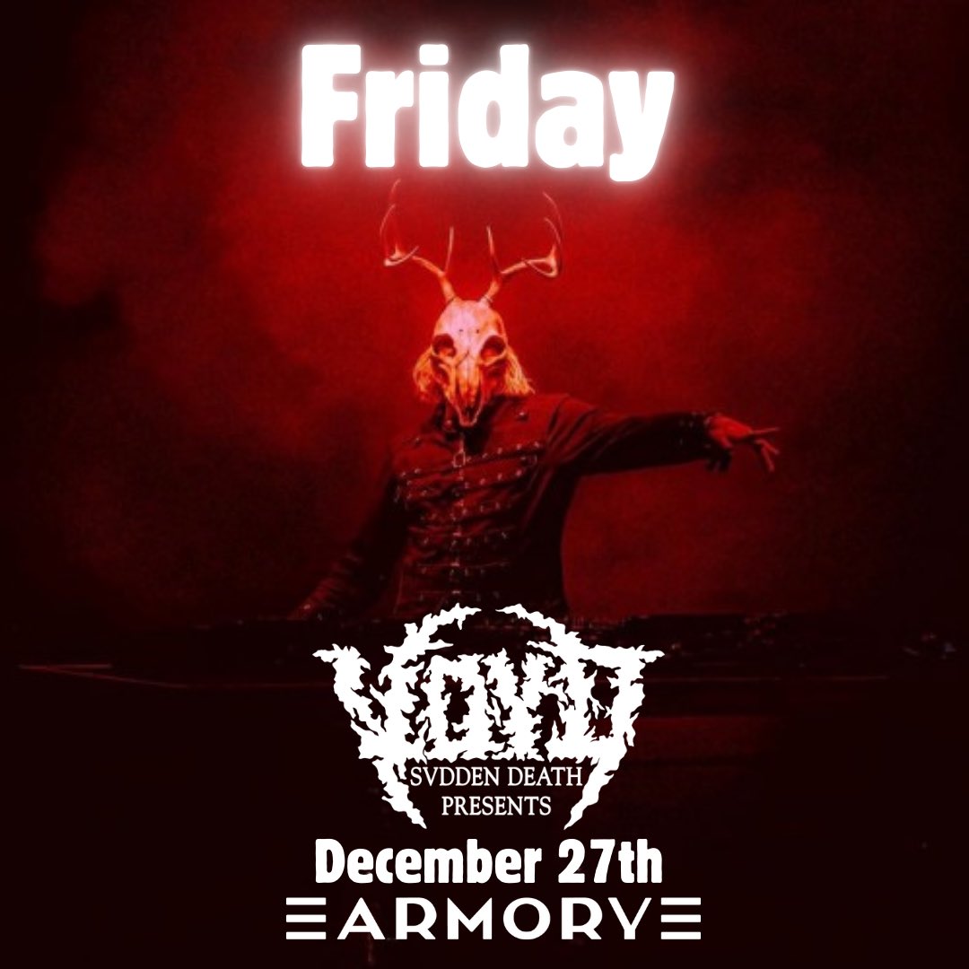 SIMshows's tweet image. .@svddendeath VOYD 4-pack giveaway🔥🔥🔥
Friday is gonna be the darkest night we have seen at @ArmoryMn 💀 
One lucky winner get FOUR tickets to the show!

Qualify to win: 
✅*like* &amp;amp; RT

Winner selected and notified Friday AM