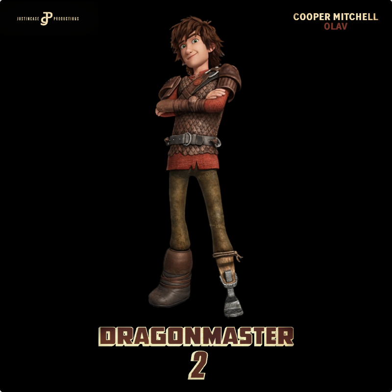 JCPFilms's tweet photo. Cooper Mitchell returns to voice Olav, the son of the Viking chief Groucho and Helga, and Astria’s fianće in #Dragonmaster2, NOW PLAYING in theaters everywhere! https://t.co/u4bFF3nRO0