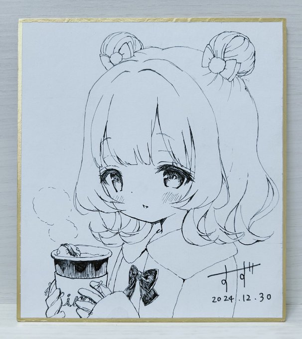 色紙2枚目🐻
 #スキンシップが大好きなフレンチガーリー系彼女 