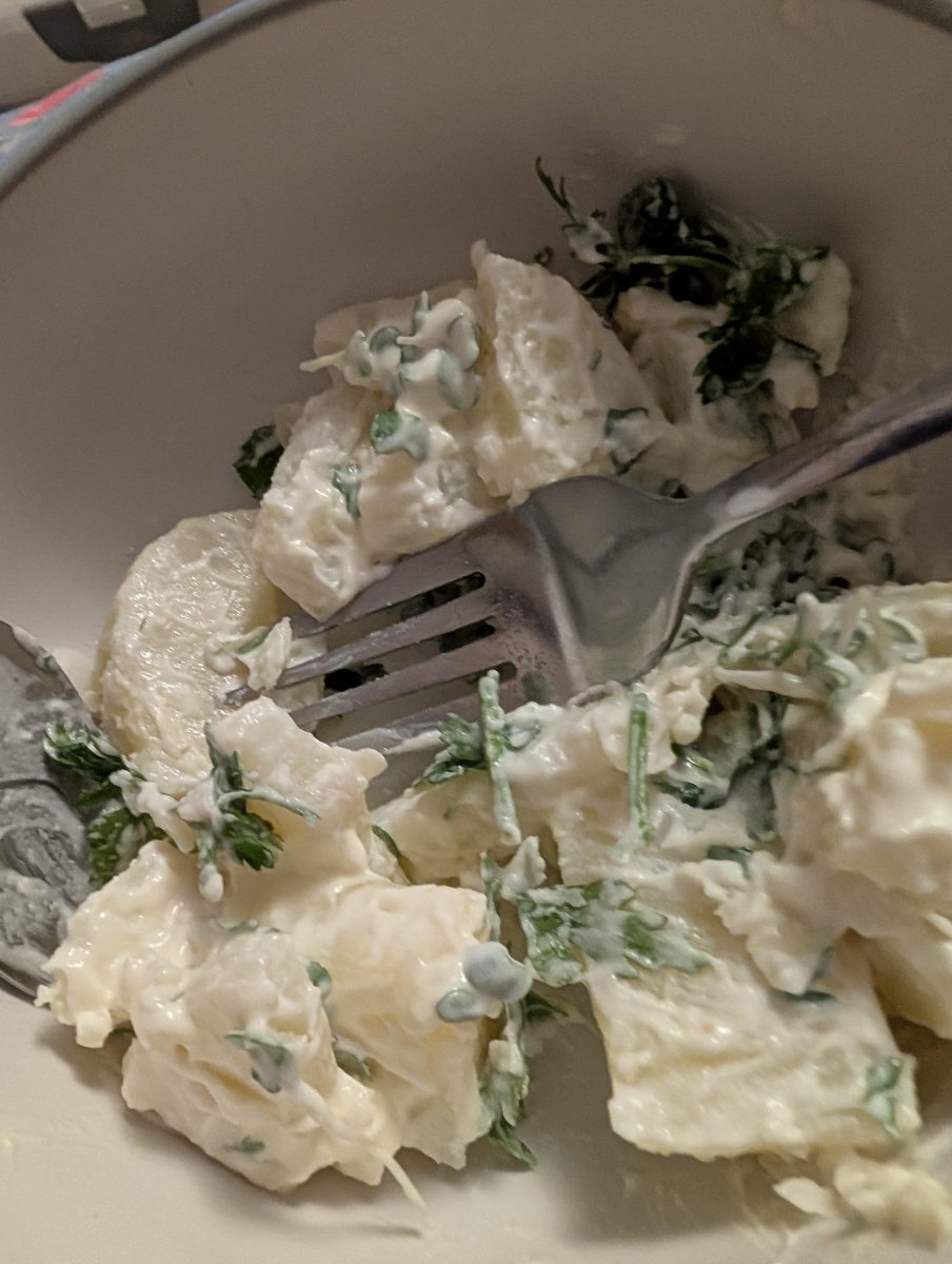 I made German and normal potato salad recently