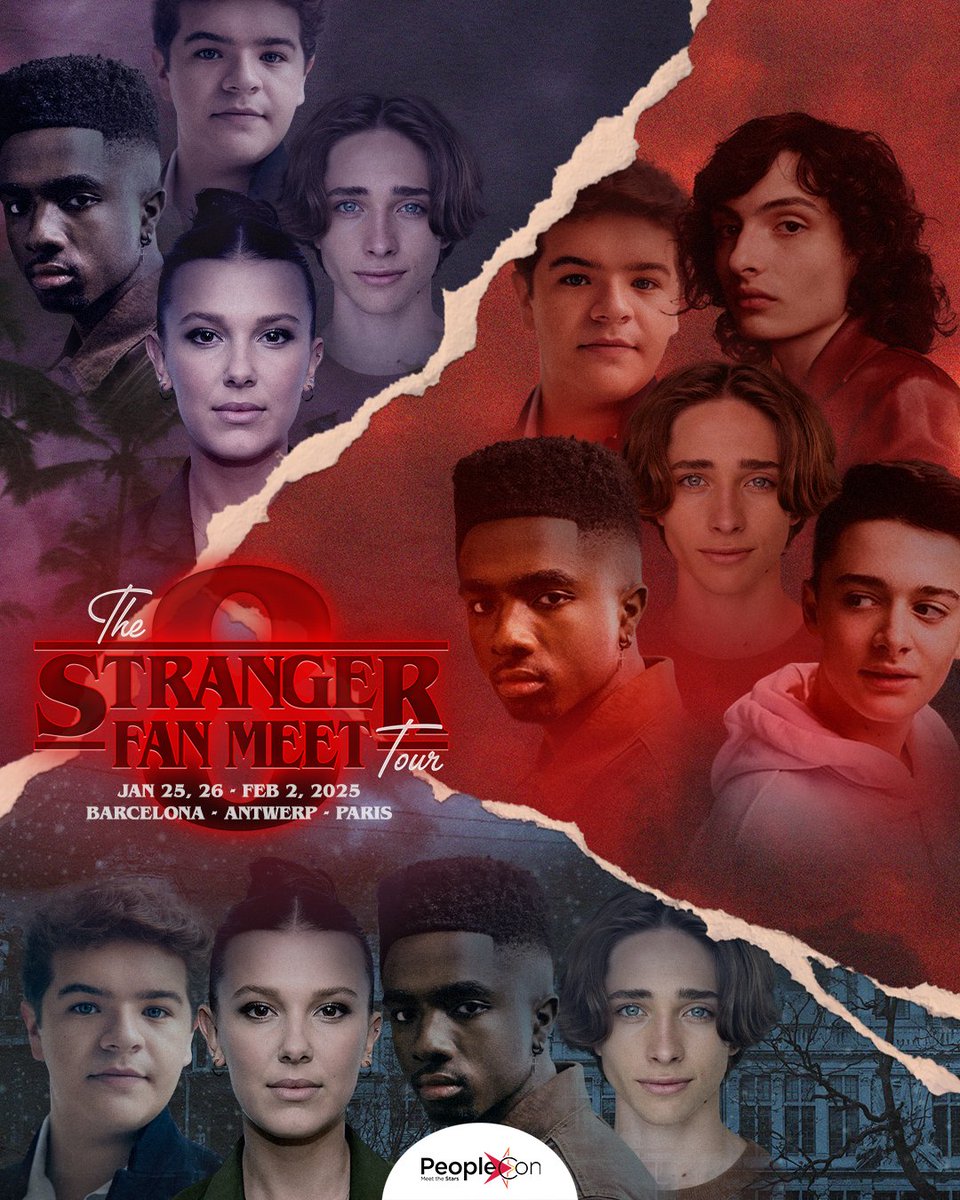 peoplecons's tweet image. SFM tour : vous êtes les prochain.es ! 🤩 On se donne rendez-vous dans un mois à Barcelone, Anvers et Paris pour notre première tournée sur le thème de Stranger Things ! 😍 Dites-nous en commentaires sur quelle date vous nous rejoignez et qui vous avez hâte de