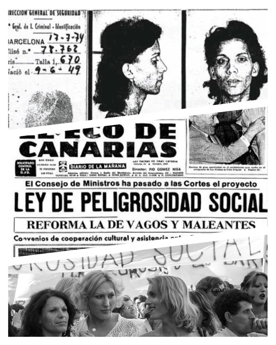 CarlaAntonelli's tweet photo. #26Diciembre, hace 46 años que España despenalizó a las personas LGTBIQ+ (homosexuales todas/os/es para el franquismo) de la Ley de Peligrosidad y Rehabilitación Social, no fue hasta el 24 de marzo 1988 con la derogación del Escándalo Público que desapareciera de nuestro código penal cualquier figura que nos condenara, persiguiera o encarcelara por el solo hecho de ser LGTBIQ+ 🏳️‍⚧️ 🏳️‍🌈

Recordar para no olvidar, no olvidar para no repetir.