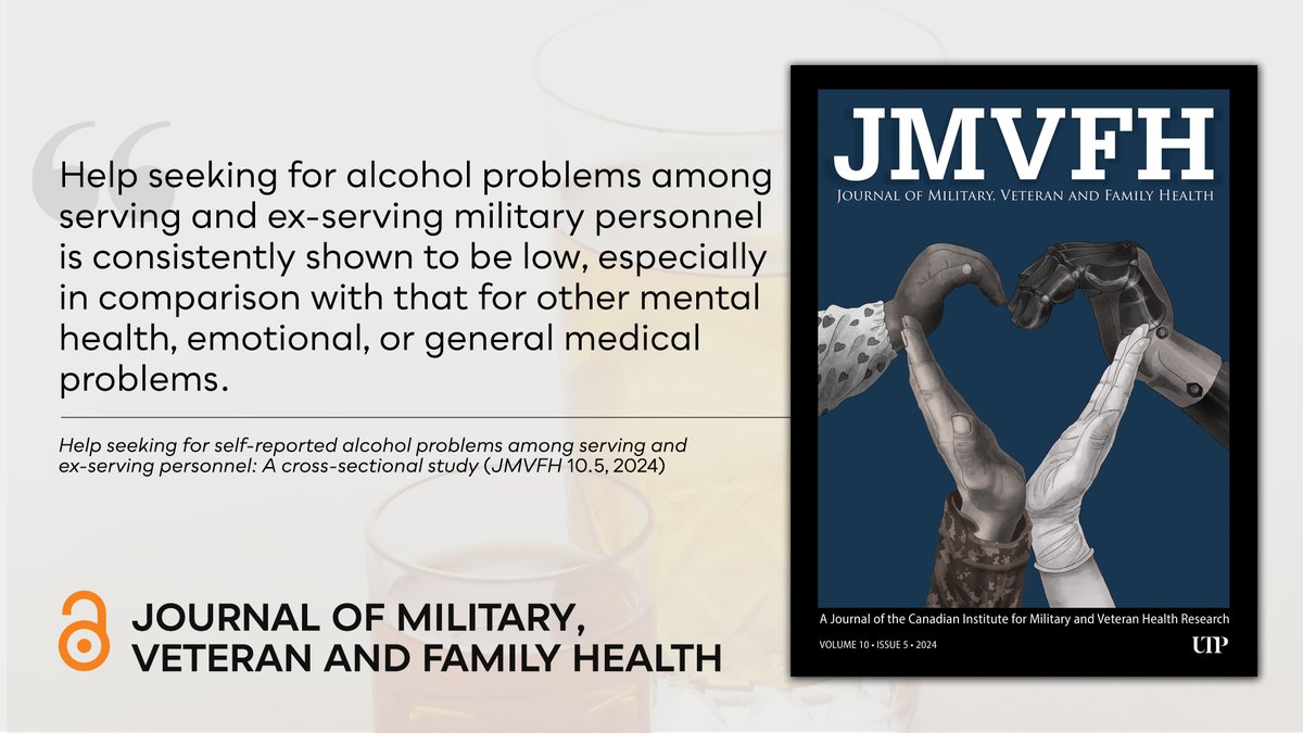 Authors look to understand factors associated with help seeking for self-reported alcohol problems among serving and ex-serving UK military personnel. bit.ly/JMVFH105g 

<a href="/CIMVHR_ICRSMV/">CIMVHR | ICRSMV</a> <a href="/rjgribble/">Dr Rachael Gribble</a> <a href="/kcmhr/">King's Centre for Military Health Research</a> <a href="/KingsIoPPN/">Institute of Psychiatry, Psychology & Neuroscience</a>  <a href="/KingsCollegeLon/">King's College London</a> <a href="/UniOfYork/">University of York</a>  <a href="/LancasterUni/">Lancaster University</a>  <a href="/ntfear/">Nicola Fear</a>
