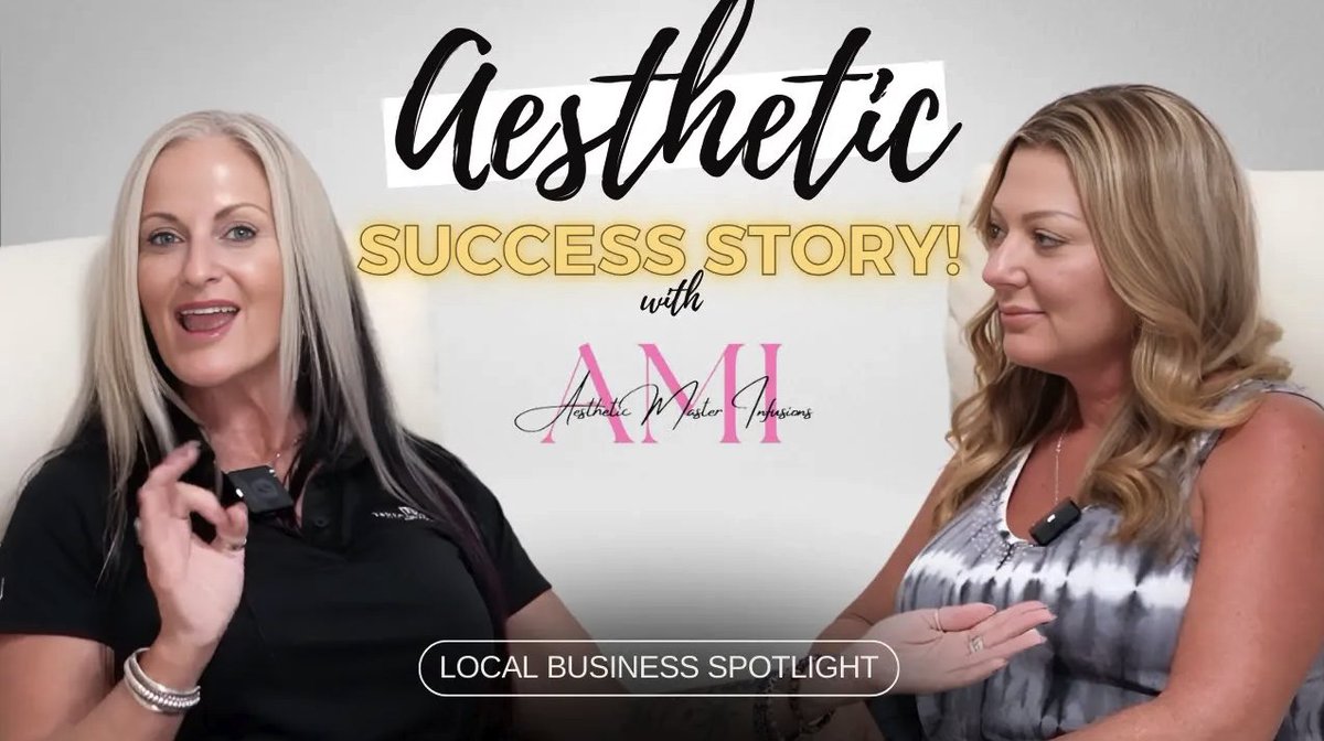 TriciaT29193865's tweet image. Meet Sarah, founder of Aesthetic Master Infusions! 💉

In this #LocalBusinessSpotlight episode, we&apos;ll discuss her journey and services like NAD+ infusions and innovative tech in regenerative medicine. 

Watch now ⬇️
youtube.com/watch?v=hi2yJ6…