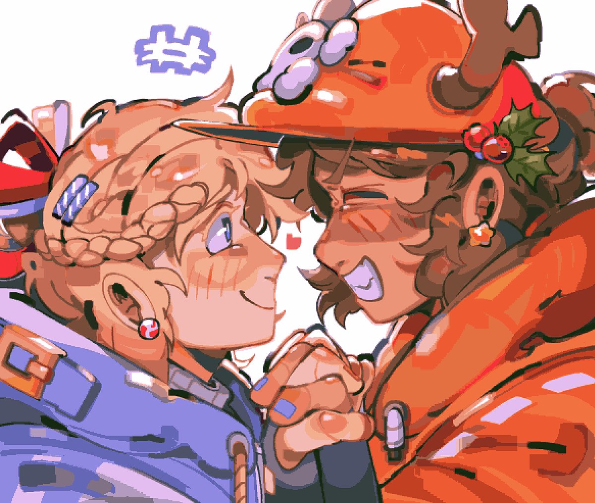 tierrList's tweet photo. late christmas mayburi 🧡💙 https://t.co/OKKg4VtmVQ