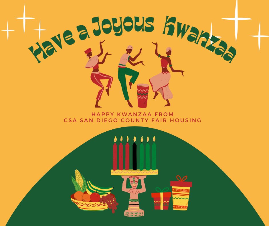 CSASANDIEGO's tweet image. Wishing you warmth and togetherness this Kwanzaa.