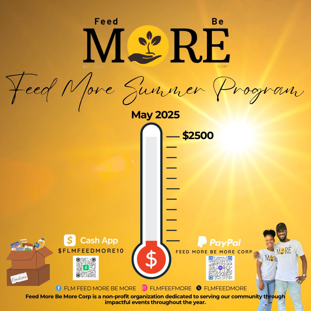 flmfeedmore's tweet photo. 🌞✨ Join us in supporting families facing food insecurity this summer! 🙌 Your donations to the Feed More Summer Program help provide nutritious snack bags. They may not always last two weeks, but every bit helps! 💖 Donate today to make a difference! #FeedMore #CommunitySupport https://t.co/8oL0aO620M
