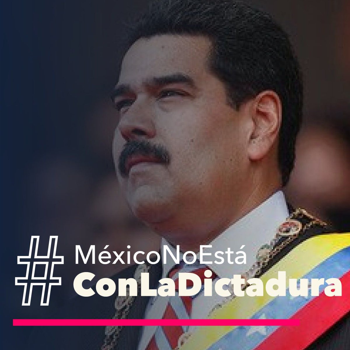 SocCivilMx's tweet photo. Que quede claro: México NO está con Maduro ni con su dictadura. No en nuestro nombre. 🗳️🇲🇽 #MexicoNoEstáConLaDictadura #NoMeRepresentan https://t.co/bfPVFLTGWF