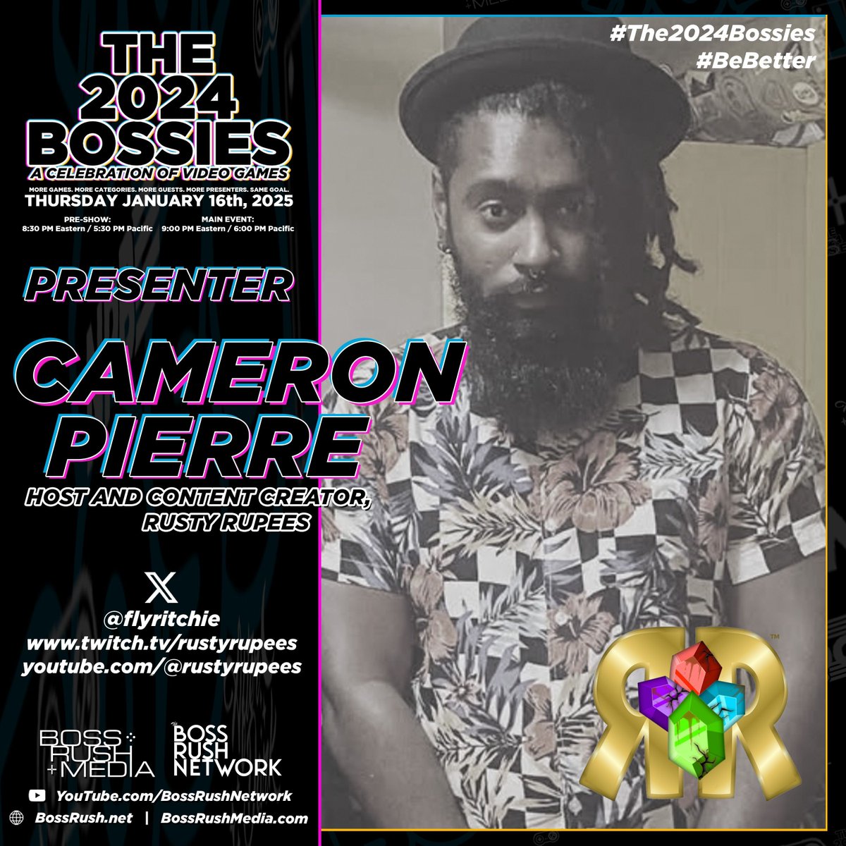 iamcoreyinhd's tweet image. THE 2024 BOSSIES PRESENTER REVEAL: Rusty Rupees Darren Simmons Jr., Justin Robinson, Cameron Pierre, &amp;amp; DeAnte Glover - The @RustyyRupees team of @xxshadowokamixx @roninja23 @thirteencross and @flyritchie are some of the funniest, coolest people I've met doing this. Their…