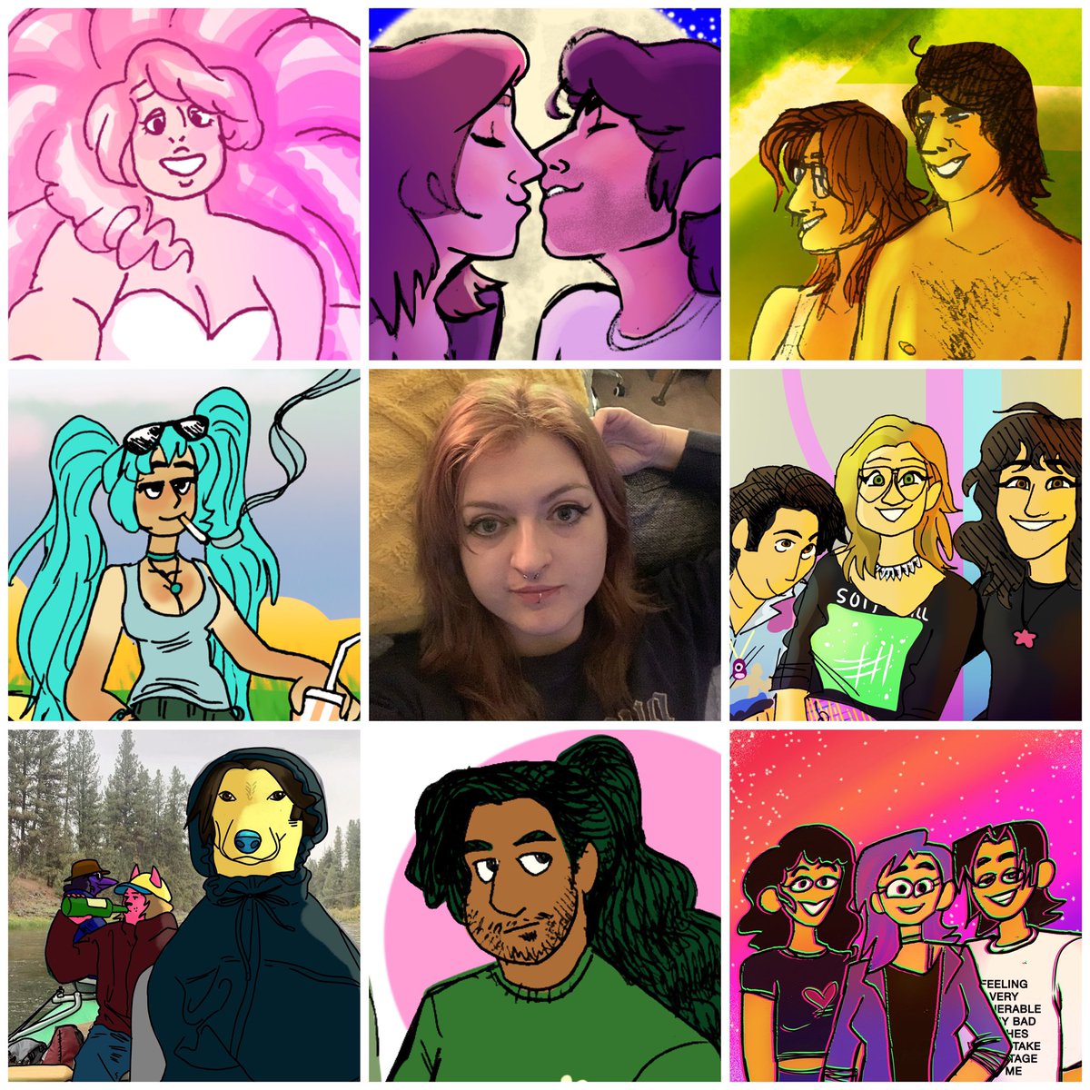 starfallonart's tweet photo. My art vs artist for 2024 :3 https://t.co/7YrVgdhAfl
