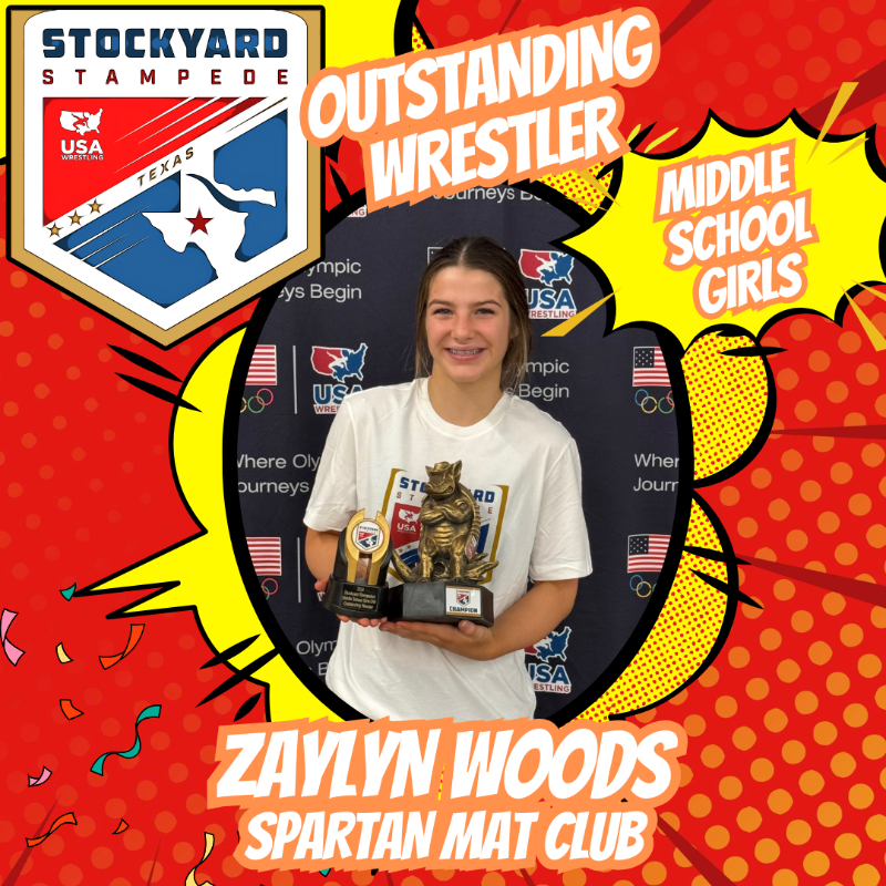 USAWrestling's tweet photo. 🐂🤠 Shoutout to the Outstanding Wrestlers of the Stockyard Stampede for showing true grit and skill on the mat #StockyardStampede #USAWrestling #WranglersofWrestling #wrestling #folkstyle