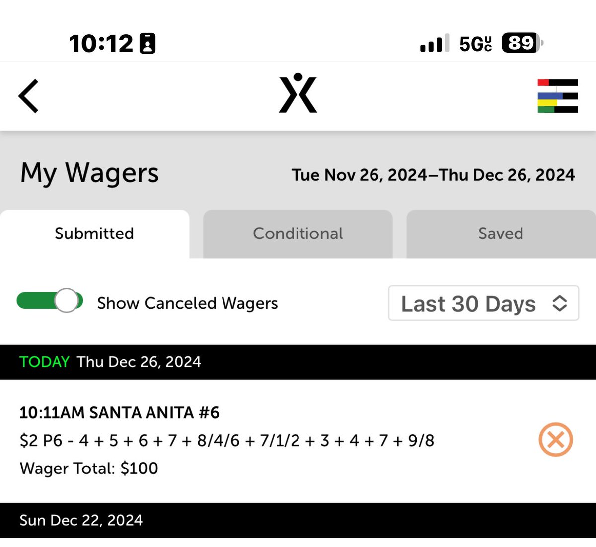 Here is my pick 6 ticket today where I used <a href="/Xpressbet/">Xpressbet</a>. 3 singles!! Let’s get lucky!!