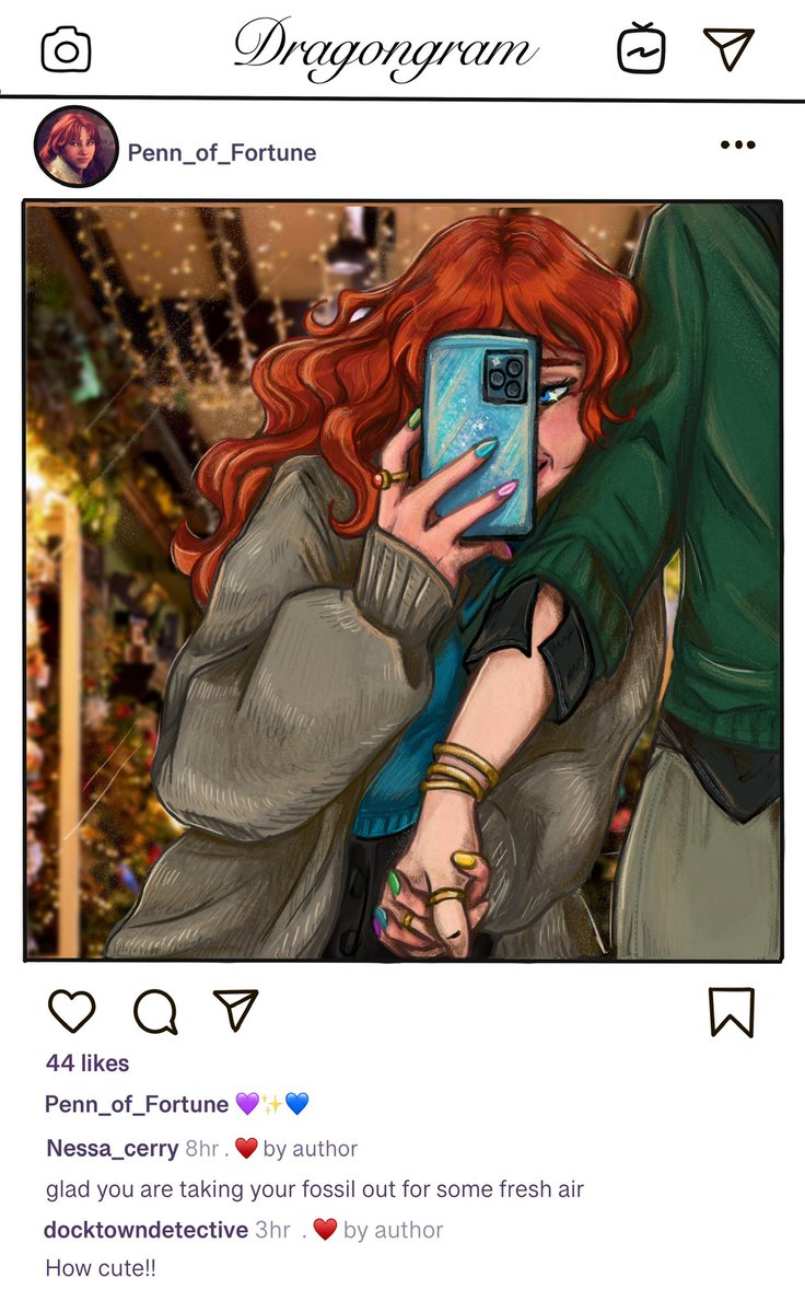 shiningbindx's tweet photo. Modern holiday #emmrook!! 🎄📸

#DragonAgeTheVeilguard #emmrichvolkarin https://t.co/XlbCaTTxDD