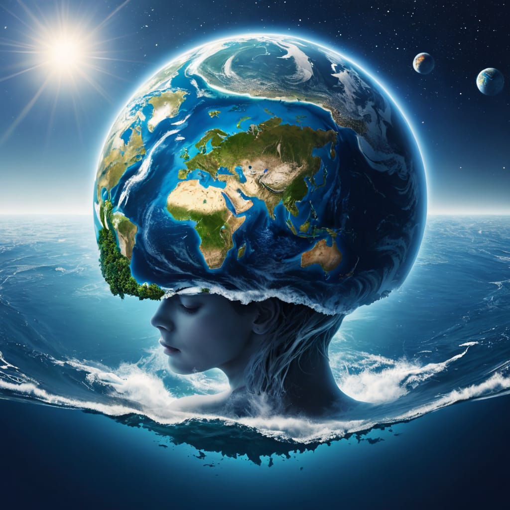 ⚘️⚘️🍀O infinito se espelha na capacidade do cérebro de criar e imaginar.🍀🍀