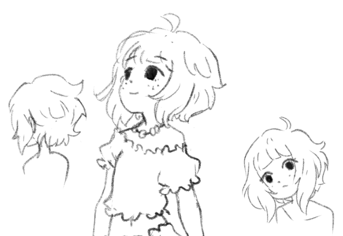 un-monkey the monkey girl!
My ears usually hide what the back of my hair is like