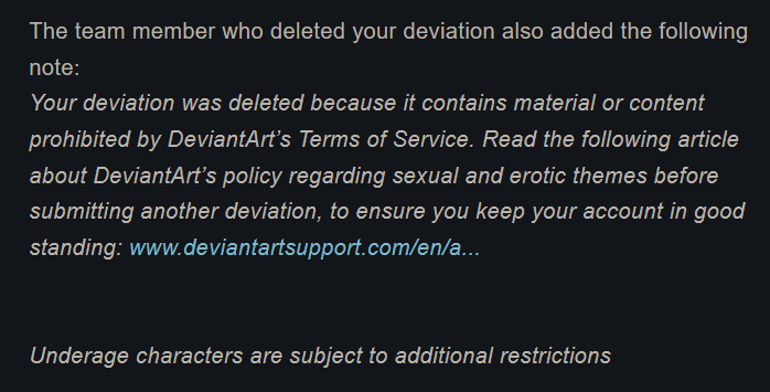 so deviantart can't do proper research but only sees the 