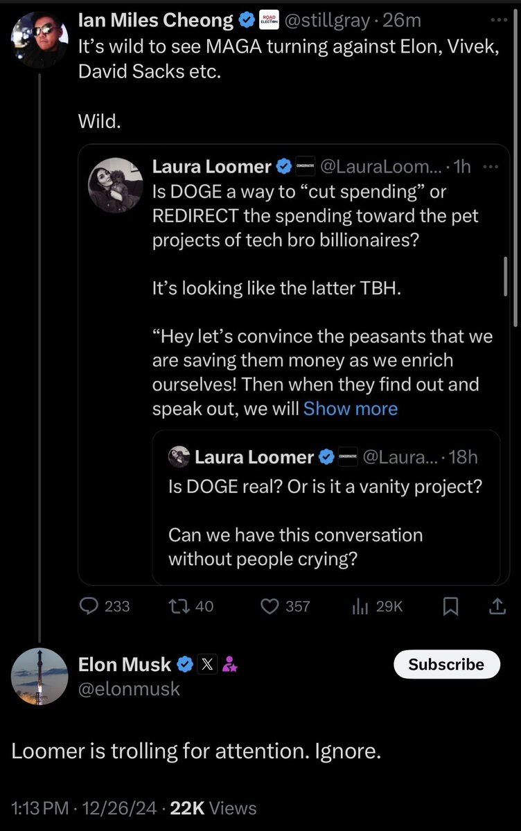 Tech Bro MAGA v OG MAGA.