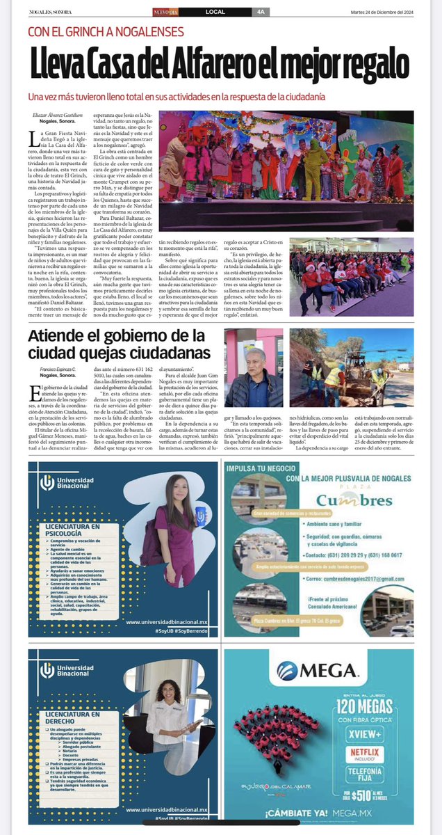 JoseLGaxiola's tweet photo. Sigue el impacto de LA FIESTA NAVIDEÑA en la ciudad. Listos para empezar un nuevo año de evangelización. https://t.co/6tROtLaxSs