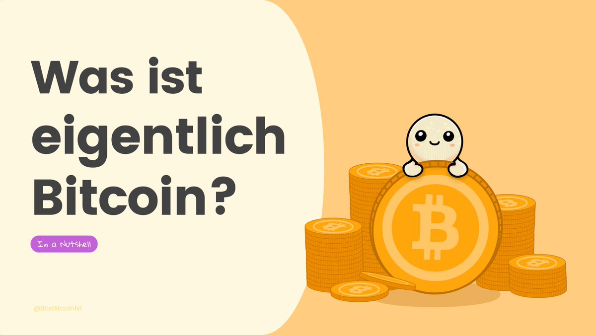 BitsBitcoin1x1's tweet photo. Was ist eigentlich #Bitcoin ? 
Digital, Dezentral, Transparent..

🧵Erfahre mehr in diesem Thread. https://t.co/mZoNifVmyz