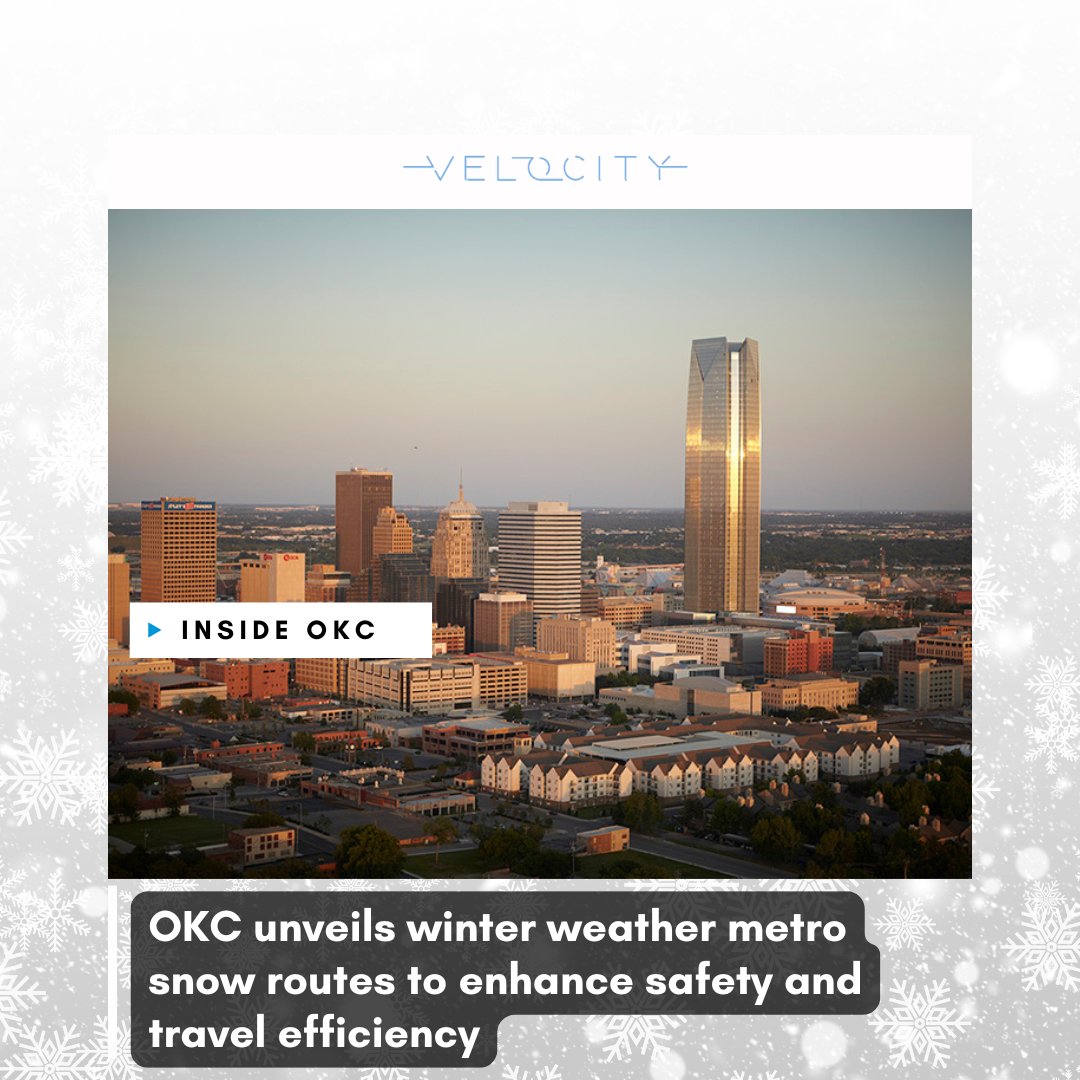With winter weather on the way, the updated Regional Snow Route Map helps guide safe travel across Central Oklahoma. Plan ahead and stay safe this winter!

For more details: bit.ly/4gtRYKU