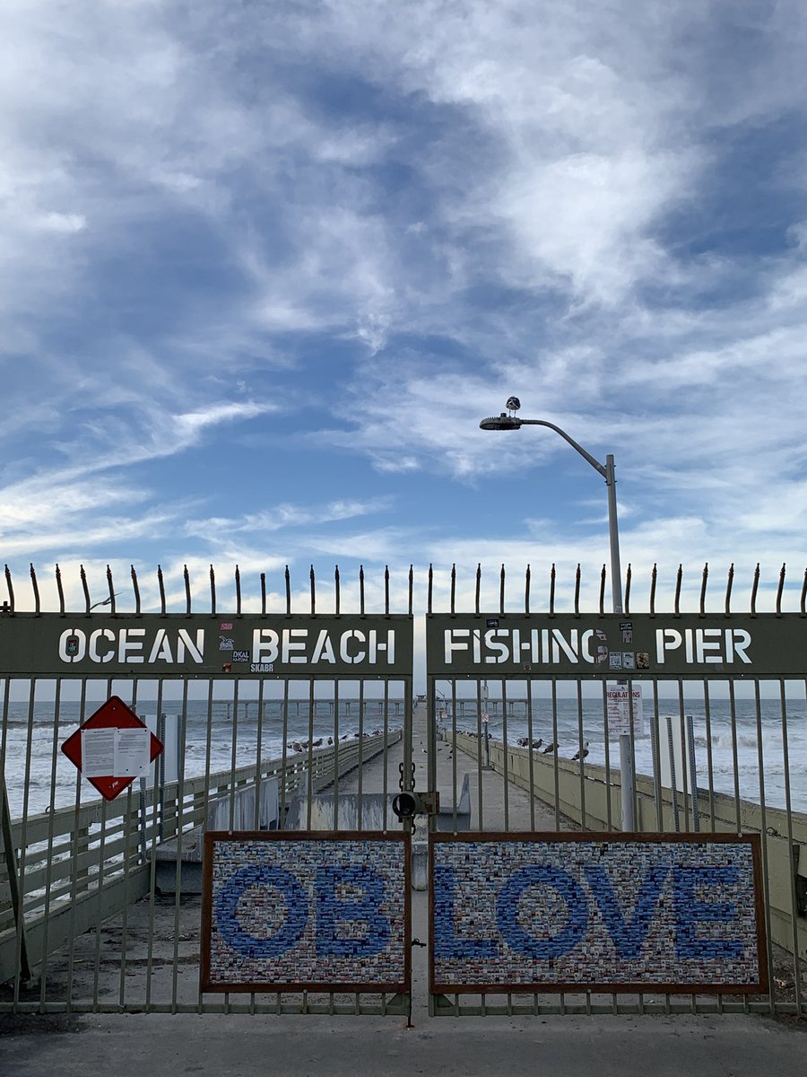 PatrickJPierce's tweet photo. Visited Ocean Beach on Christmas Day. The OB Pier officially closed in Oct. 2023 with its replacement pier coming soon. Wanted to make sure to visit 1 more time before it’s torn down & replaced with a beautiful new pier. #ChristmasDay #SanDiego #Christmas #holiday #beach #OBPier https://t.co/kbAWnUdhpa