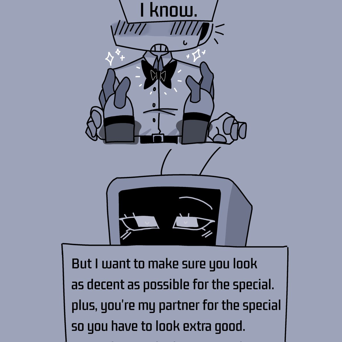 DarkIsReadyXD1's tweet photo. Sooo, I legit didn't think the context of this thoroughly but, whatever. 
(1/2) 
#dandysworld #shellvision https://t.co/Ik4hLoi5M5