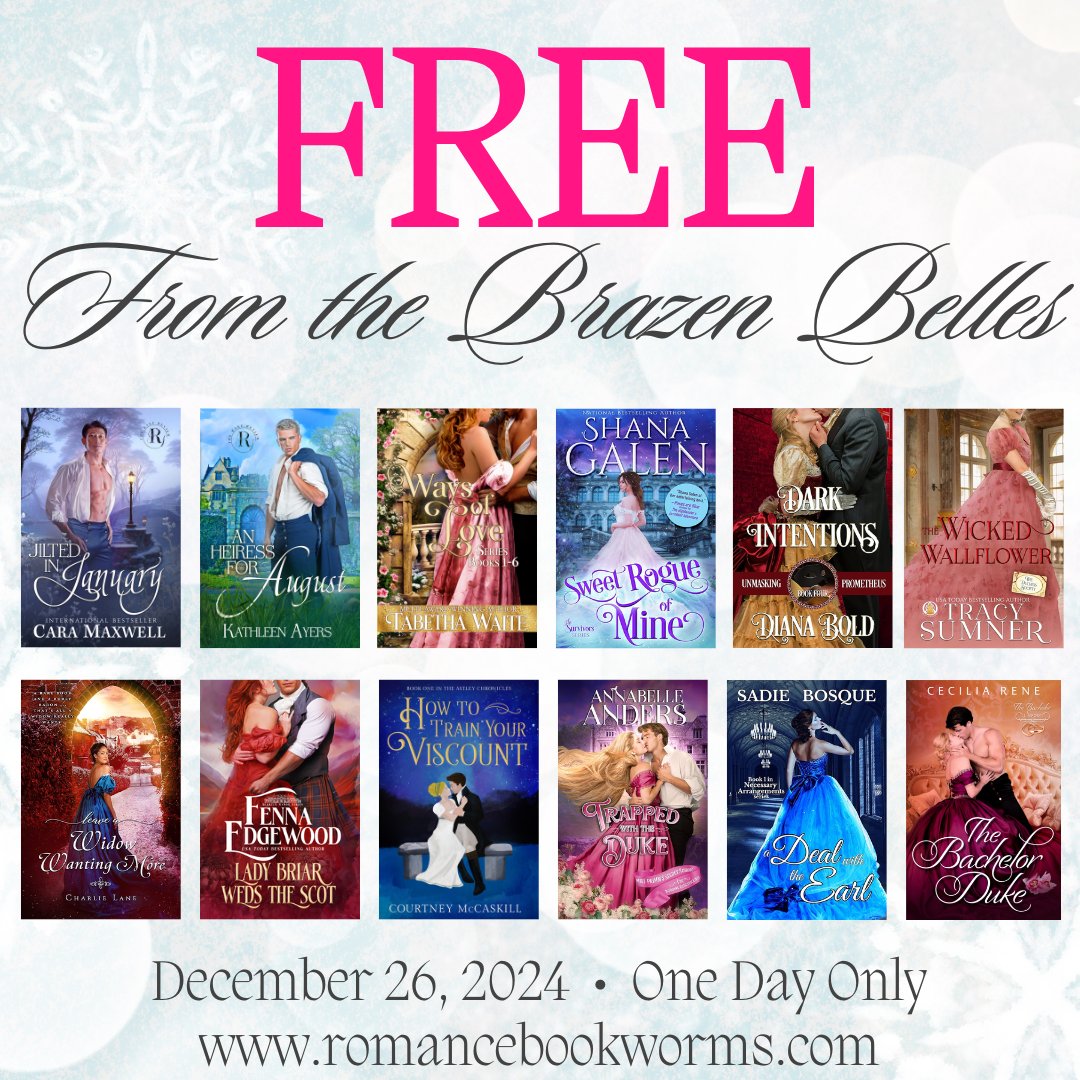 It's that time again... time to download a smorgasborg of free books on romancebookworms.com ! Today only, there are more than two thousand FREE books, including more than 140 historical romances!

#romancebooks #Romancenovel #HistoricalRomance #freebooks #freebies #Romance