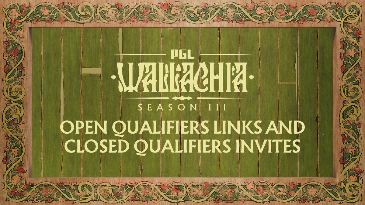 📢 PGL Dota 2 Wallachia Season 3: Closed Qualifiers Invites Announced &amp; Open Qualifiers Links Revealed 🗓️

📰 Find all the details here: bit.ly/4iLmEcd

#PGLWALLACHIA