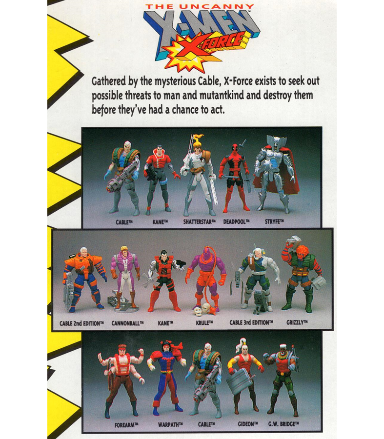 X-Force action figures from 1993! How amny did you have?!