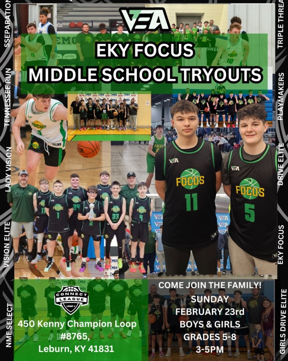 CKYVISION's tweet photo. It's that time of year again!
Middle School Club Basketball Tryouts 
Boys and Girls Grades 5-8

Central KY- February 9th
Southcentral KY- February 16th
Eastern KY- February 23rd

Register for Tryouts at https://t.co/h6SfpYlLCd https://t.co/HCdCQylLaX