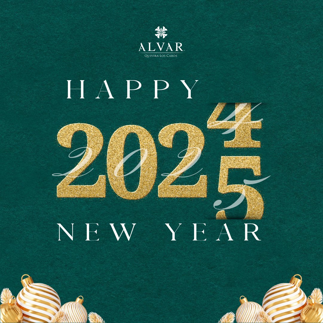 AlvarAtQuivira's tweet photo. 2025: Another year to live luxury, embrace exclusivity, and enjoy paradise 🌟🏝️

#happynewyear #alvar #quivira #loscabos #newyear #2025newyear https://t.co/ZuQVN7mTAw