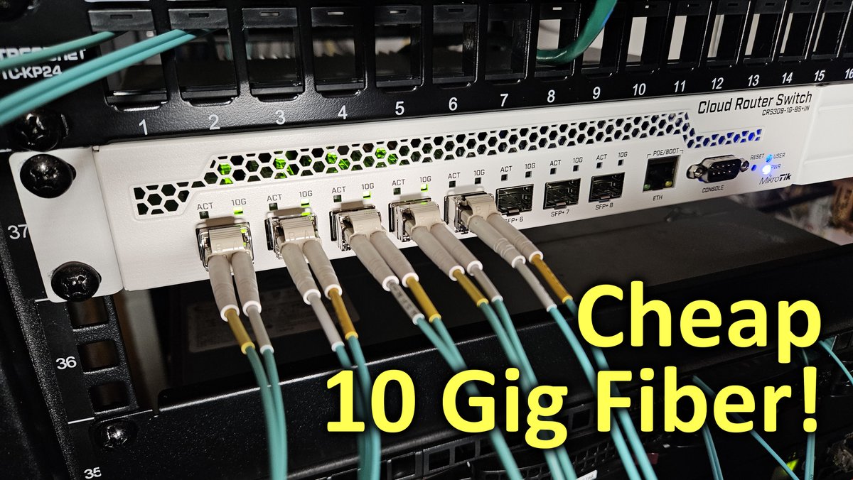 Add 10Gb #fiber to your home network for cheap with the #Mikrotik CRS309-1G-8S+IN switch! youtube.com/watch?v=JjVb9Z…
<a href="/mikrotik_com/">MikroTik</a>