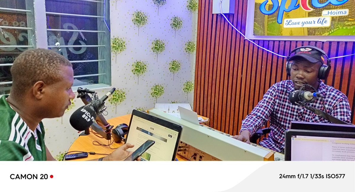 SpiceFMHoima's tweet photo. In #EbihyakaomuBihyaka program with @kanyesige and @mgodfreydavid 

1. 40 year old man commits suicide in Buhimba. 

2. 16 arrested for stoning convoy of believers of Omukama Ruhanga Bisaka in Kagadi. 

3. 25 year old man killed by girlfriend over family misunderstanding. https://t.co/ZgsHg1oD7b