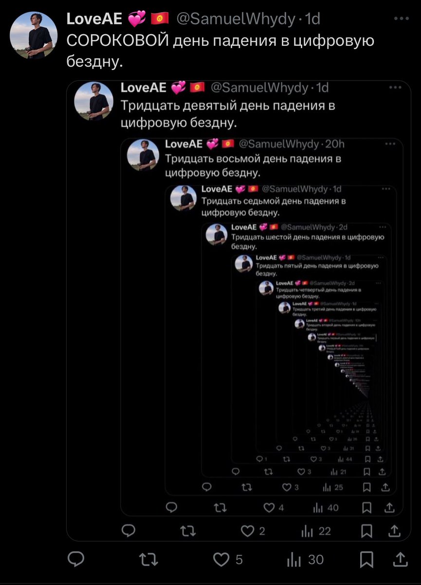 Сорок первый день падения в цифровую бездну.