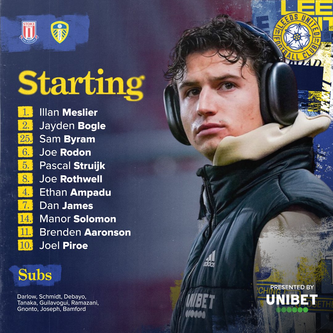 📋 Your #LUFC Starting XI...