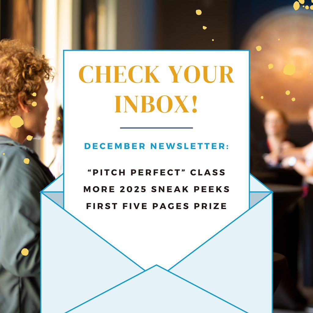 StockholmWriter's tweet photo. Just a friendly reminder to peek at your December SWF newsletter. It’s brimming with exciting updates, including the latest on our online course, "Pitch Perfect," among other updates! Wishing you joyful holidays from all of us at #SWF25! https://t.co/IzCtpUgoaN
