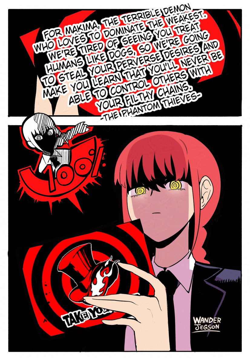 wanderjegson's tweet image. Calling Card to Makima: