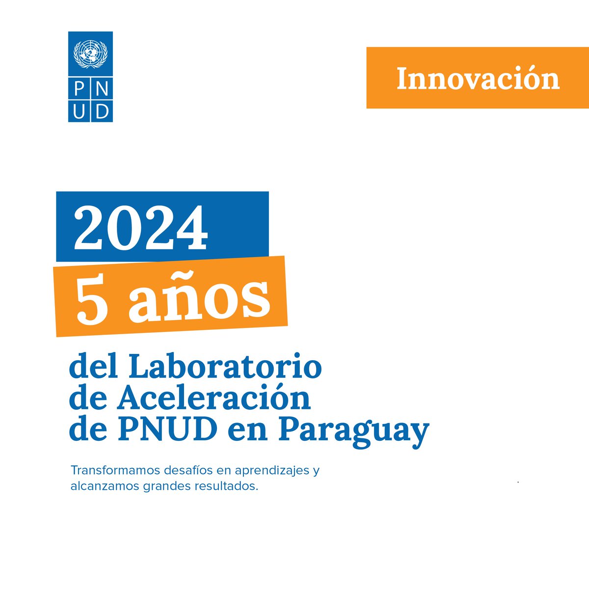 PNUDPARAGUAY's tweet photo. Trabajamos todo el año acompañando a instituciones públicas, personas, sector privado y organizaciones de la sociedad civil, buscando soluciones innovadoras para el desarrollo sostenible💡
El Laboratorio de Aceleración de PNUD Paraguay cumplió 5 años, hicimos esto y ¡mucho más! https://t.co/un9n3VwCq3