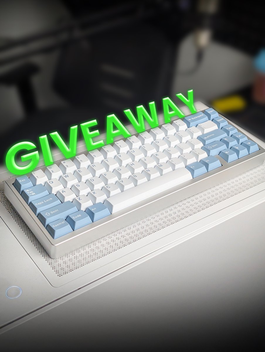 🚨 CUSTOM KEYBOARD Giveaway 🚨
I'm giving away a Lucky65 with Shoko Keycaps &amp; Akko Lavender Switches. 💙

All YOU have to do is: 
🔁Retweet (Repost)
❤️Like 
🤝Tag 1 friend 
Next will come soon so comment what color you want next! 
🗓️ENDS: 11.01.2025 
#giveaway