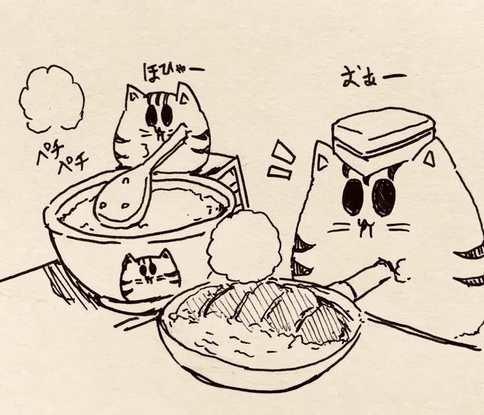 おはよ🐯今日も仕事の人一緒に頑張る子…🍚 
