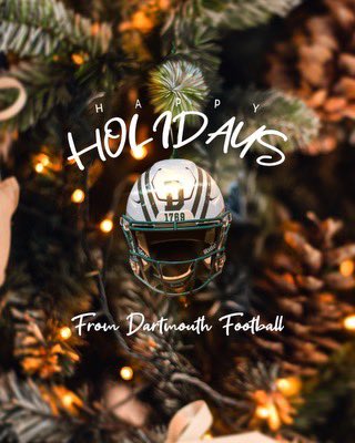 Happy Holidays 💯 <a href="/coachirishodea/">Danny O'Dea</a>  <a href="/DartmouthFTBL/">Dartmouth Football</a>
