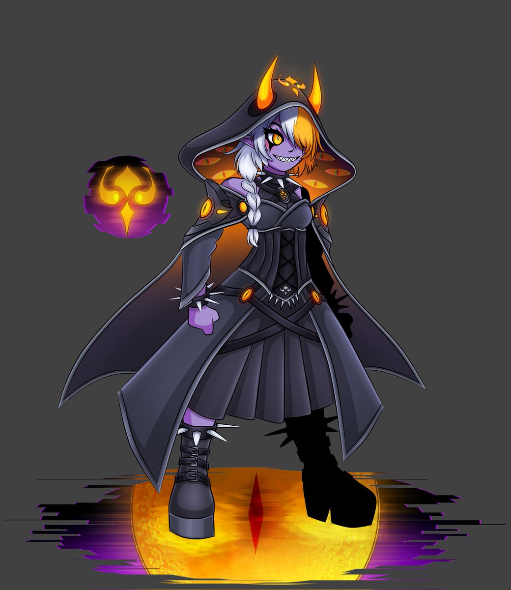 Nulgath:'s birthday is coming up so I'm working on "AQW-ifying" Vivi properly! 💜🧡 <a href="/Alina_AE/">Alina</a> <a href="/AEArtStation/">AQW ArtStation</a>